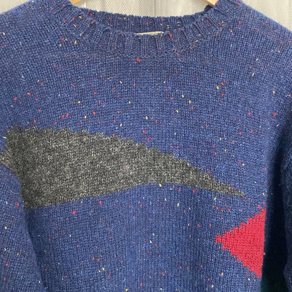 Vintage 90’s  Braemar pullover Sweater for Harrods London! EUC!! Unisex! Size L - Picture 4 of 13